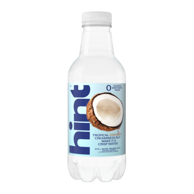 Hint Coconut Flavored Purified Water, 16 fl oz., 12 Bottles/Pack (HNT00326)