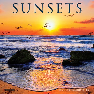 2027 Willow Creek Sunsets 7 x 7 Monthly Wall Calendar (64221)