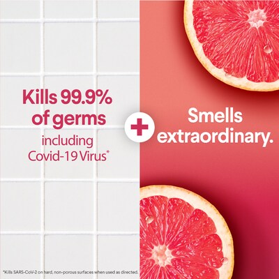 Clorox Scentiva Disinfecting Wipes, Grapefruit & Orange Blossom Scent, 75 Wipes/Container (60036