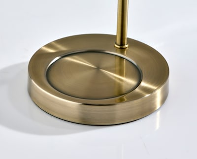 Simplee Adesso Perry Candlewarmer 14.5" Halogen Table Lamp, Antique Brass/Yellow/Pink Floral (SL1194-21)