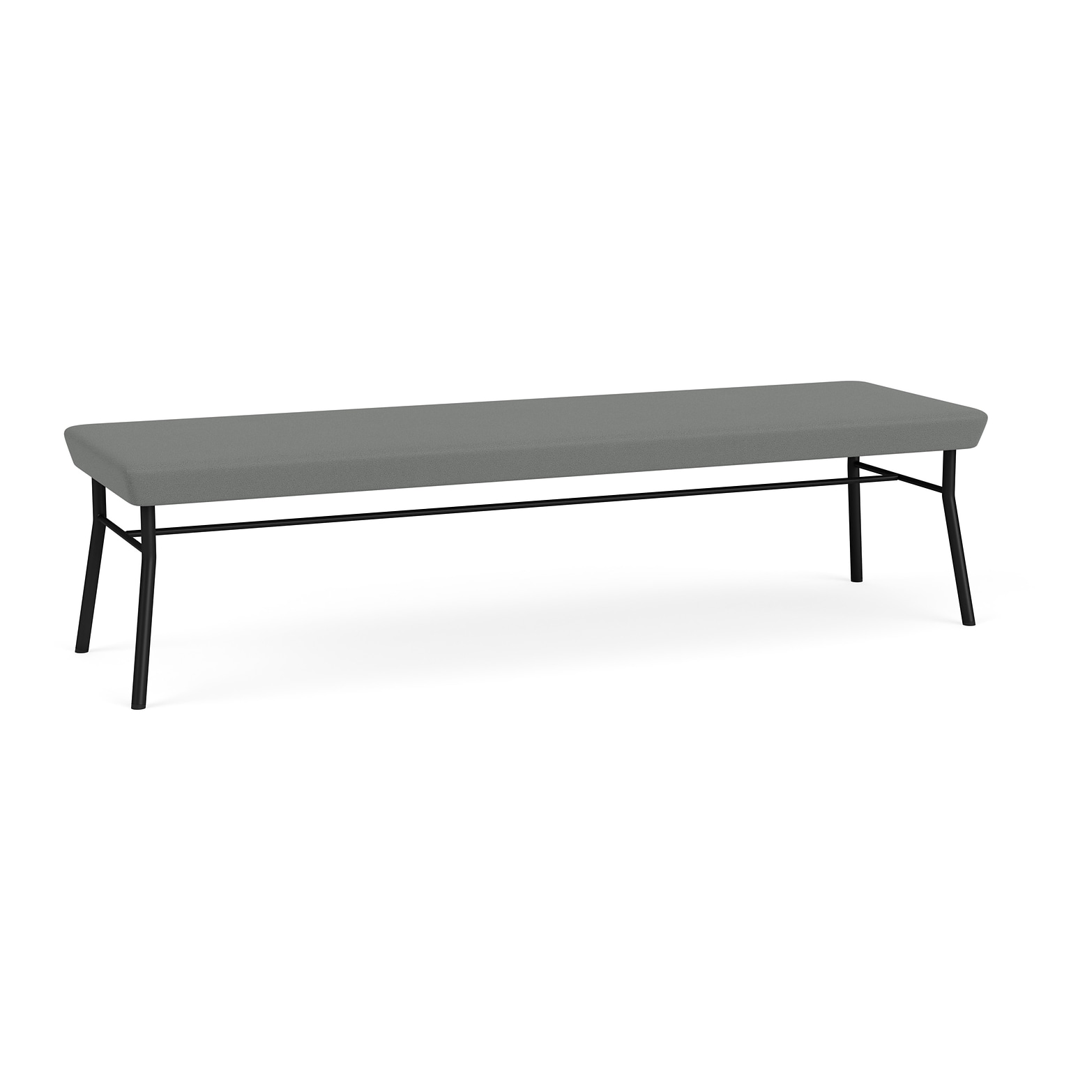 Lesro Chat Fabric 3-Seat Bench, Open House Graphite/Black (CX3001.SBK-01OHGP)