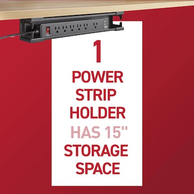 Command Power Strip Holder, Black (17310BLK-ES)