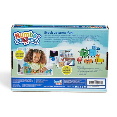 hand2mind Numberblocks Wooden Building Blocks Activity Set (96932)