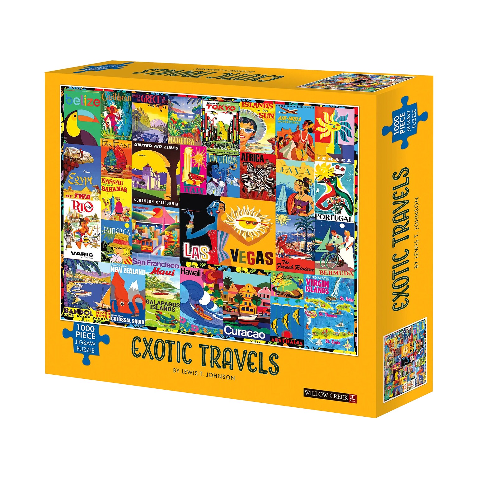 Willow Creek Exotic Travel 1000-Piece Jigsaw Puzzle (49182)