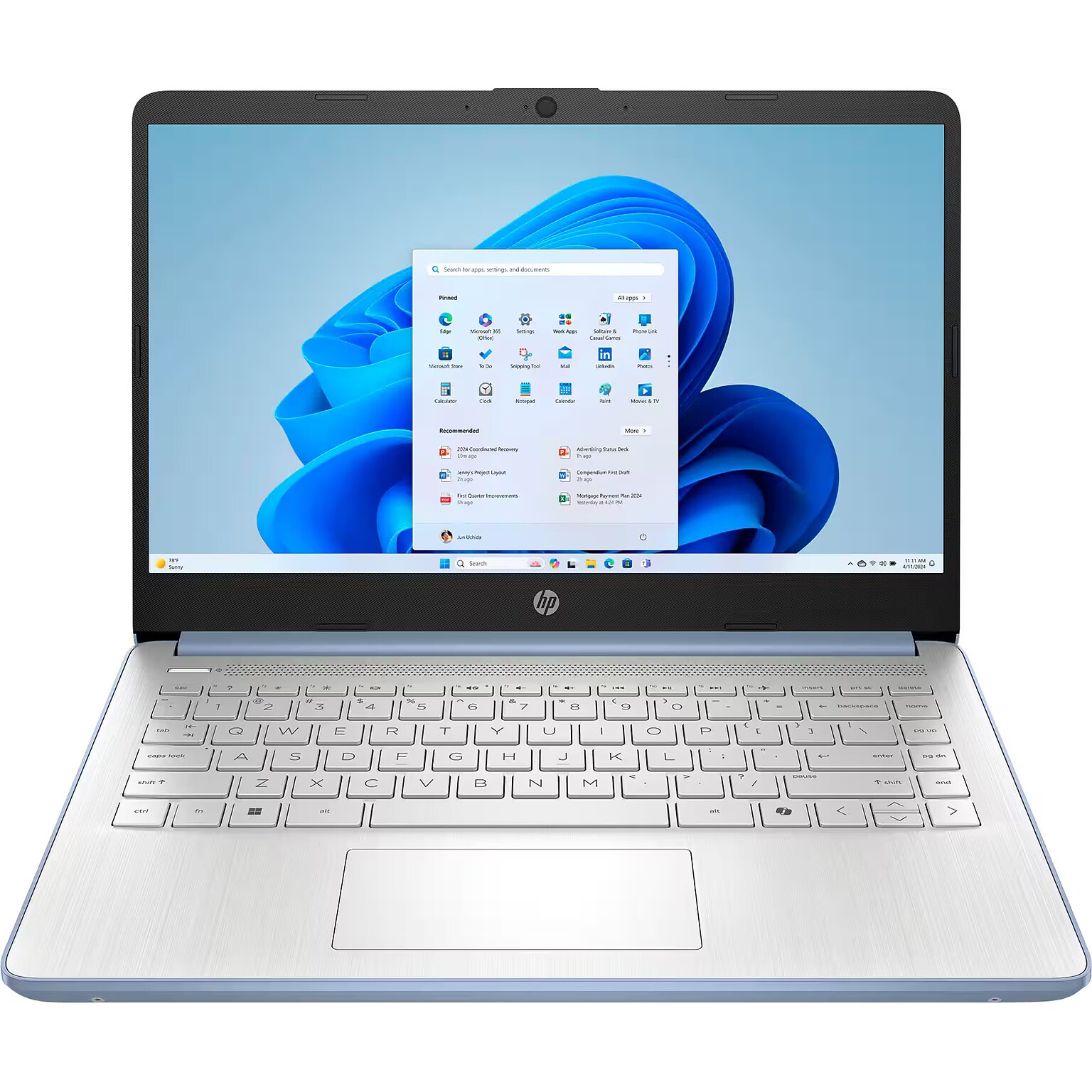 HP 14-dq6012dx 14 Laptop, Intel Core N150, 4GB RAM, 128GB SSD, Windows 11 Home in S Mode (B86L6UA#ABA)