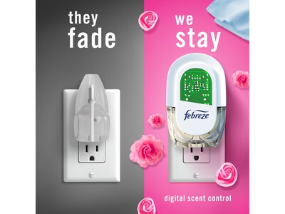 Febreze Fade Defy PLUG Air Freshener with 2 Oil Refills, Downy April Fresh Scent, 0.87 Fl. Oz. (4174
