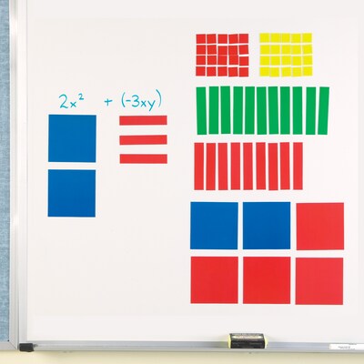 Learning Resources Magnetic Algebra Tiles, Algebraic Math Skills, 72 Piece Set (LER7641)