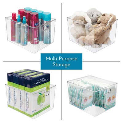 iDESIGN Medium Plastic Storage Bin, Clear (64310)