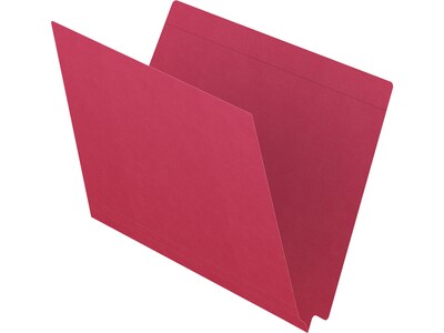 Medical Arts Press Kardex Match Reinforced End Tab File Folder, Straight Cut, Letter Size, Red, 100/Box (S-09482-RED)