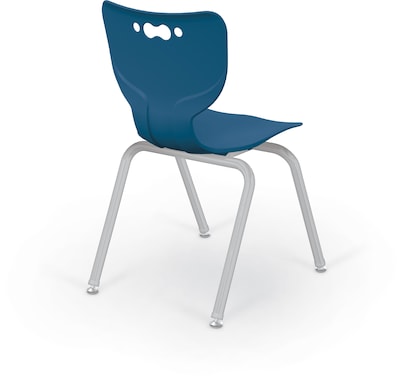 MooreCo 18 Hierarchy Student Chair with 4 Legs, Endless Sea/Platinum Base (703673562669)