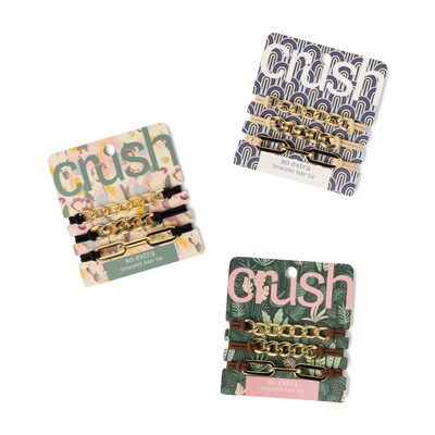 Crush So Extra Bracelet Hair Tie, Assorted