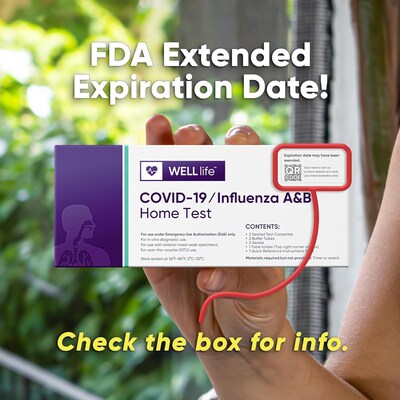 WELLlife COVID-19 / Flu A&B Home Test (WCOVFLU-OTC-1)