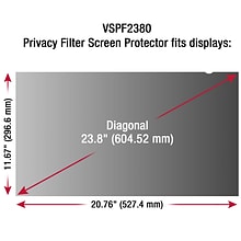 ViewSonic Anti-Glare Privacy Filter for 23 Widescreen Monitor (16:9) (VSPF2380)