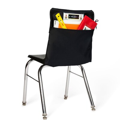 Seat Sack Seat Storage, 9.45" x 8.27" x 11.22", Black, 25/Pack (17193)