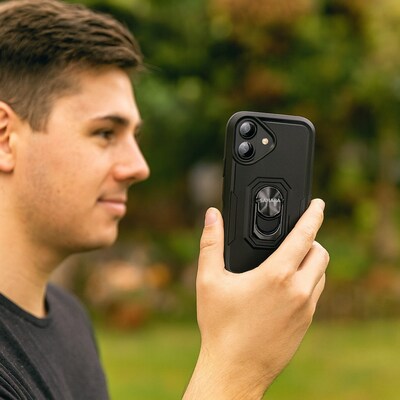 SaharaCase Raider Series Heavy Duty Phone Case for iPhone 17, Shock Absorbing, Black (CP00910)