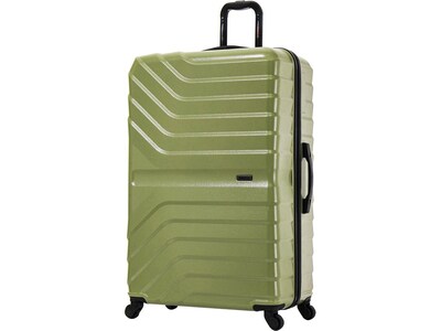 InUSA Aurum Polycarbonate/ABS Extra-Large Suitcase, Green (IUAUR00XL-GRN)