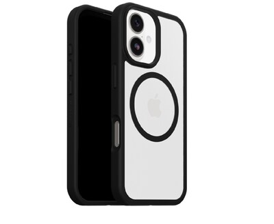 OtterBox Profile MagSafe Phone Case for iPhone 17, Shock Absorbing, Black Crystal (77-99232)