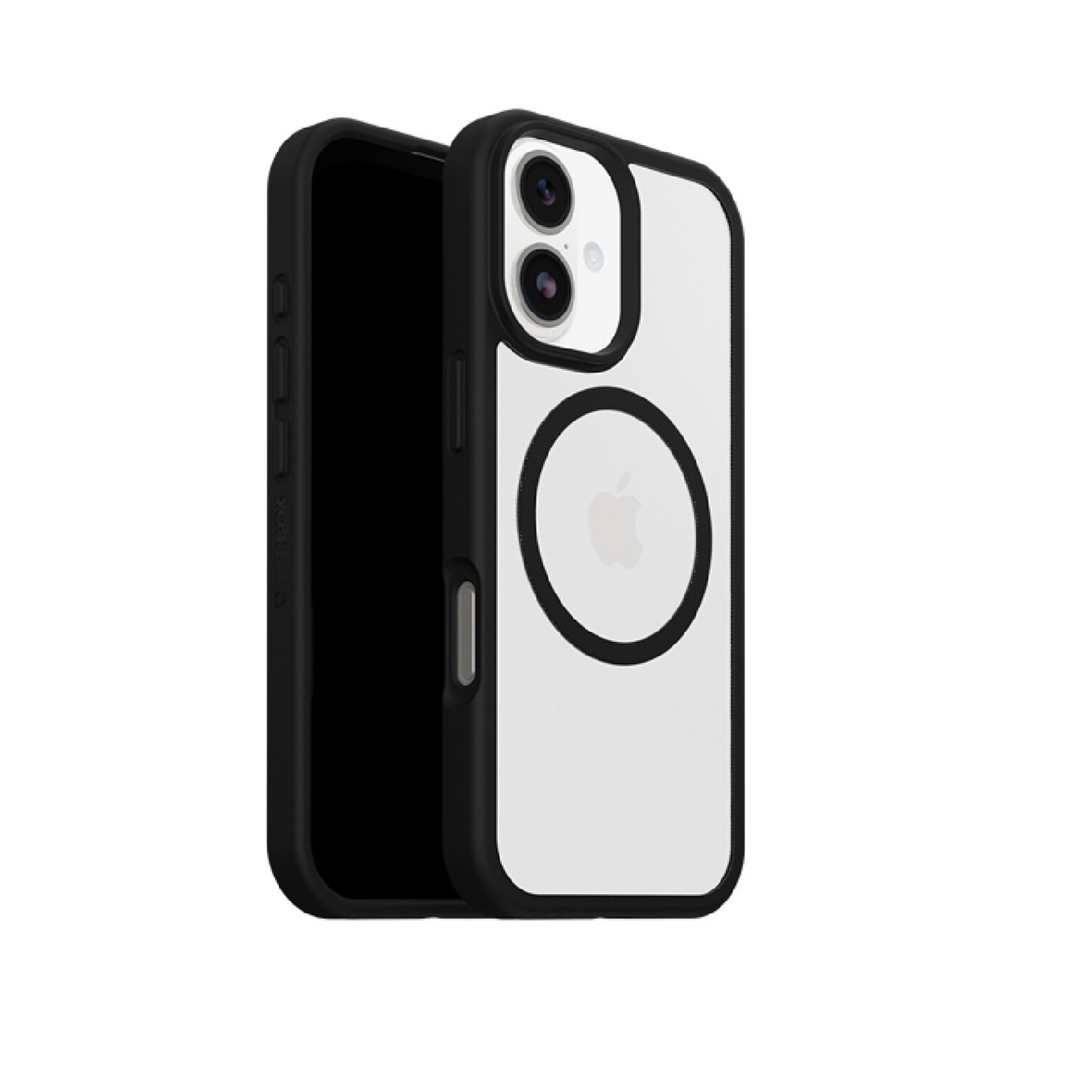 OtterBox Profile MagSafe Phone Case for iPhone 17, Shock Absorbing, Black Crystal (77-99232)