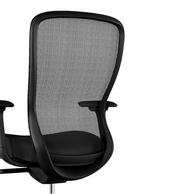 Union & Scale™ Essentials Ergonomic Fabric Swivel Task Chair, Black  (UN56947)