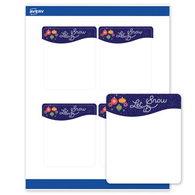 Avery Rectangle Multipurpose Labels, 4 x 3-1/3, White, 40/Pack (19479370434)