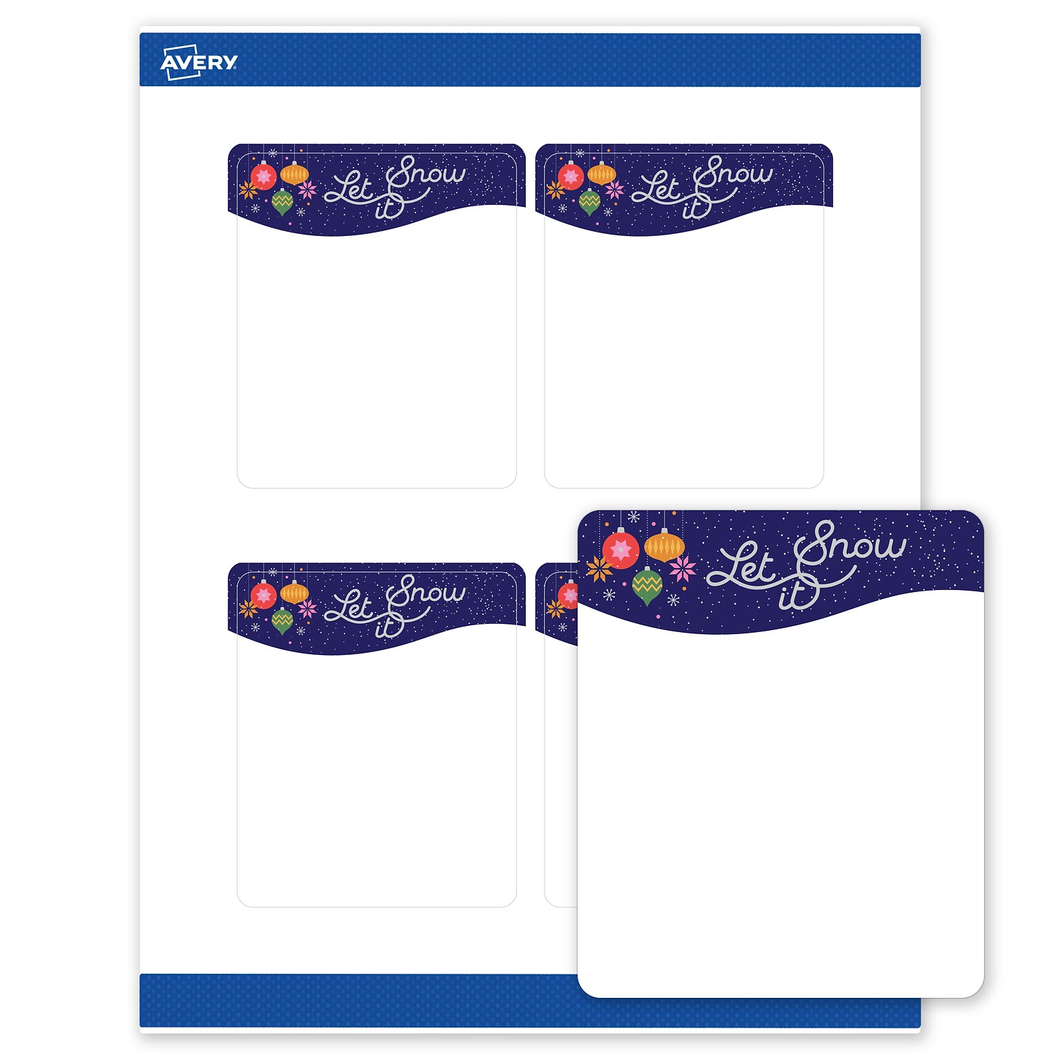 Avery Rectangle Multipurpose Labels, 4 x 3-1/3, White, 40/Pack (19479370434)