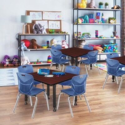 Regency Square Activity Table, 36" x 36", Height Adjustable, Mahogany (TB3636MHAPBK)