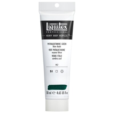 Liquitex Professional Heavy Body Acrylic Paint Tube, Phthalocyanine Green Blue Shade, 138 mL (LIQ1047317)