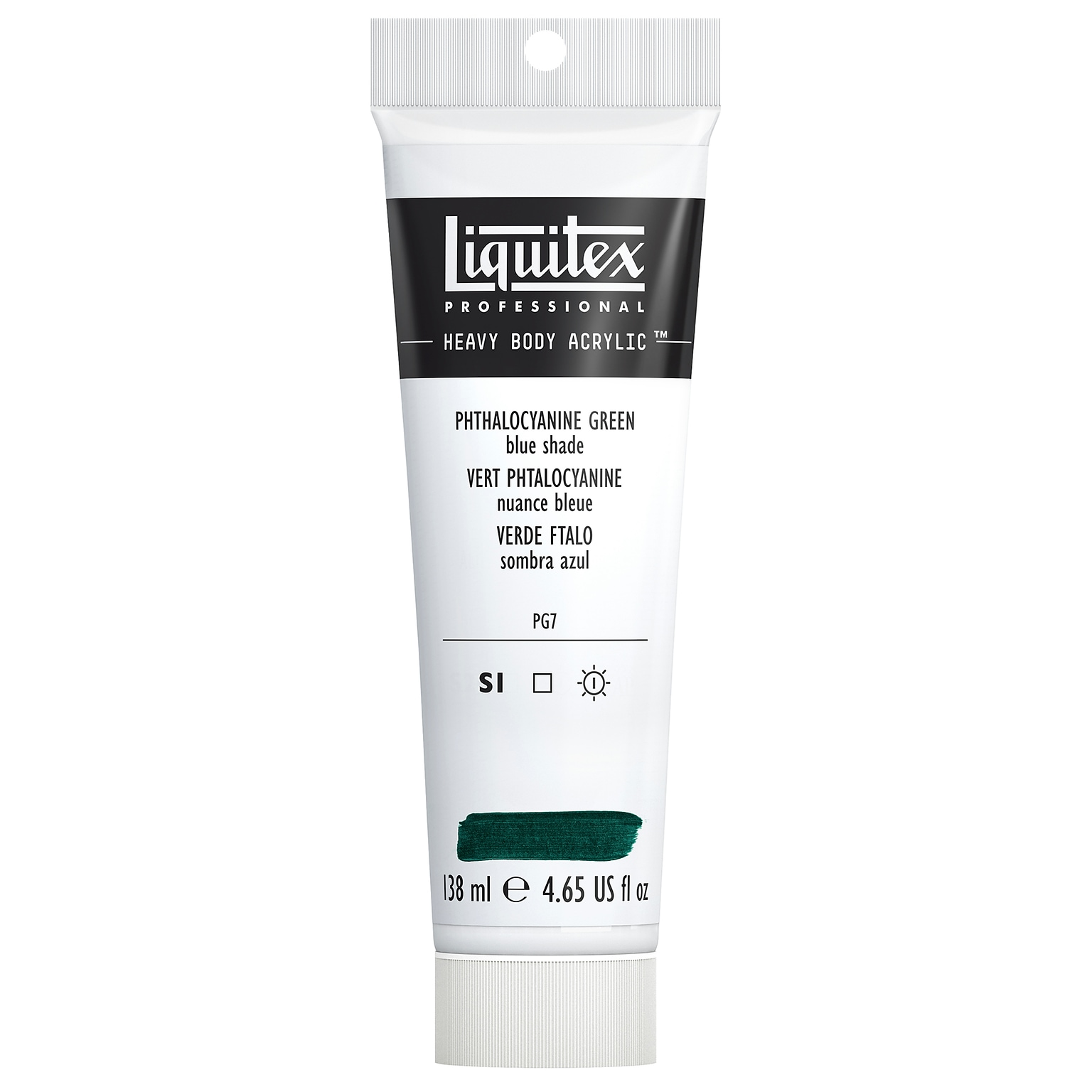 Liquitex Professional Heavy Body Acrylic Paint Tube, Phthalocyanine Green Blue Shade, 138 mL (LIQ1047317)