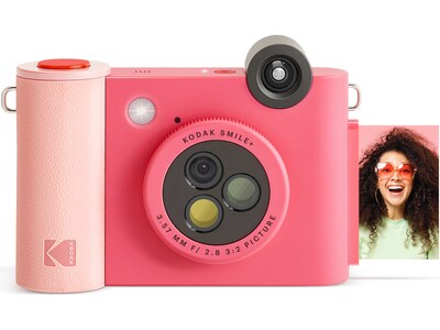 Kodak Smile+ 5 Megapixels Digital Instant Print Camera, Fuchsia (RODSMPCAMFS)