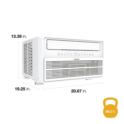Whirlpool Energy Star 115-Volt 8,000 BTU Window Air Conditioner with Remote Control, White (WHAW-081IN)