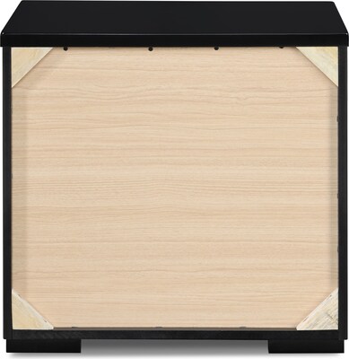 Finch Belmont 2 Drawer Nightstand, Black (FUTB10143B)