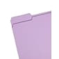 Smead File Folders, 1/3-Cut Tab, Letter Size, Lavender, 100/Box (12443)