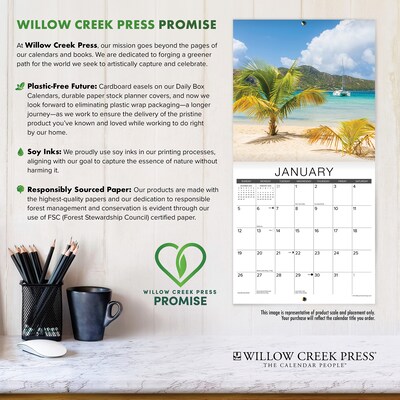 2027 Willow Creek Today I Learned 12" x 12" Monthly Wall Calendar, Assorted Colors (62623)