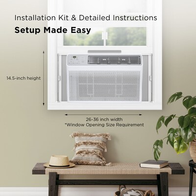 TCL 115-Volt 10,000 BTU Window Air Conditioner with Remote, White (H10W35W)