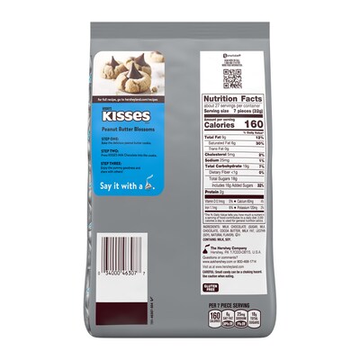 Kisses Milk Chocolate Pieces Bulk Party Pack, 30 oz. (HEC13480)