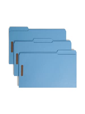 Smead Card Stock Classification Folders, Reinforced 1/3-Cut Tab, Legal Size, Blue, 50/Box (17040)