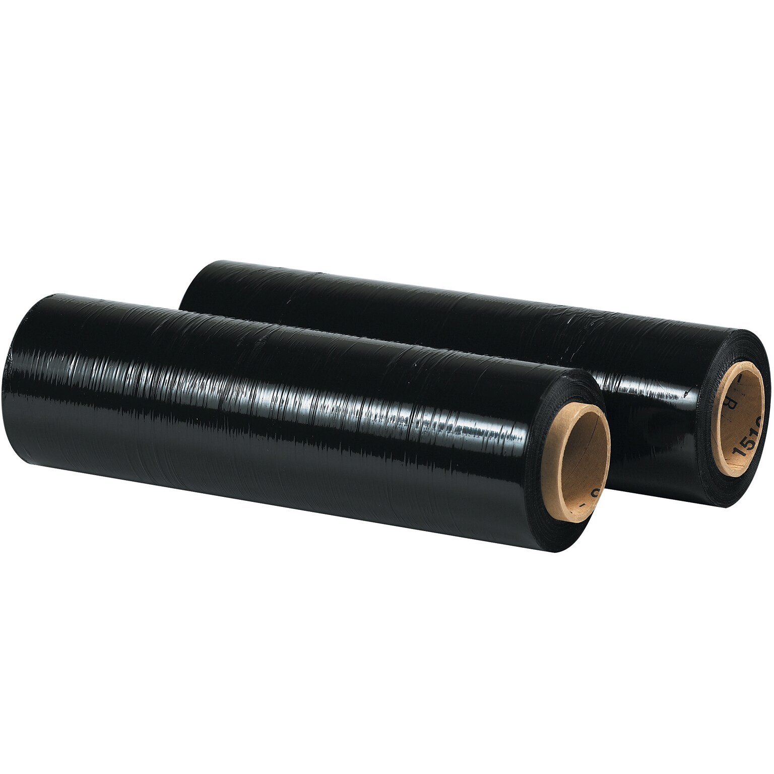 15 x 1500 80 Gauge Blown Stretch Wrap, Black Tinted, 4/Carton (FSTSF158B)