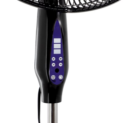 Vie Air 16" Oscillating Pedestal Fan, 3-Speed, Black (938122389M)