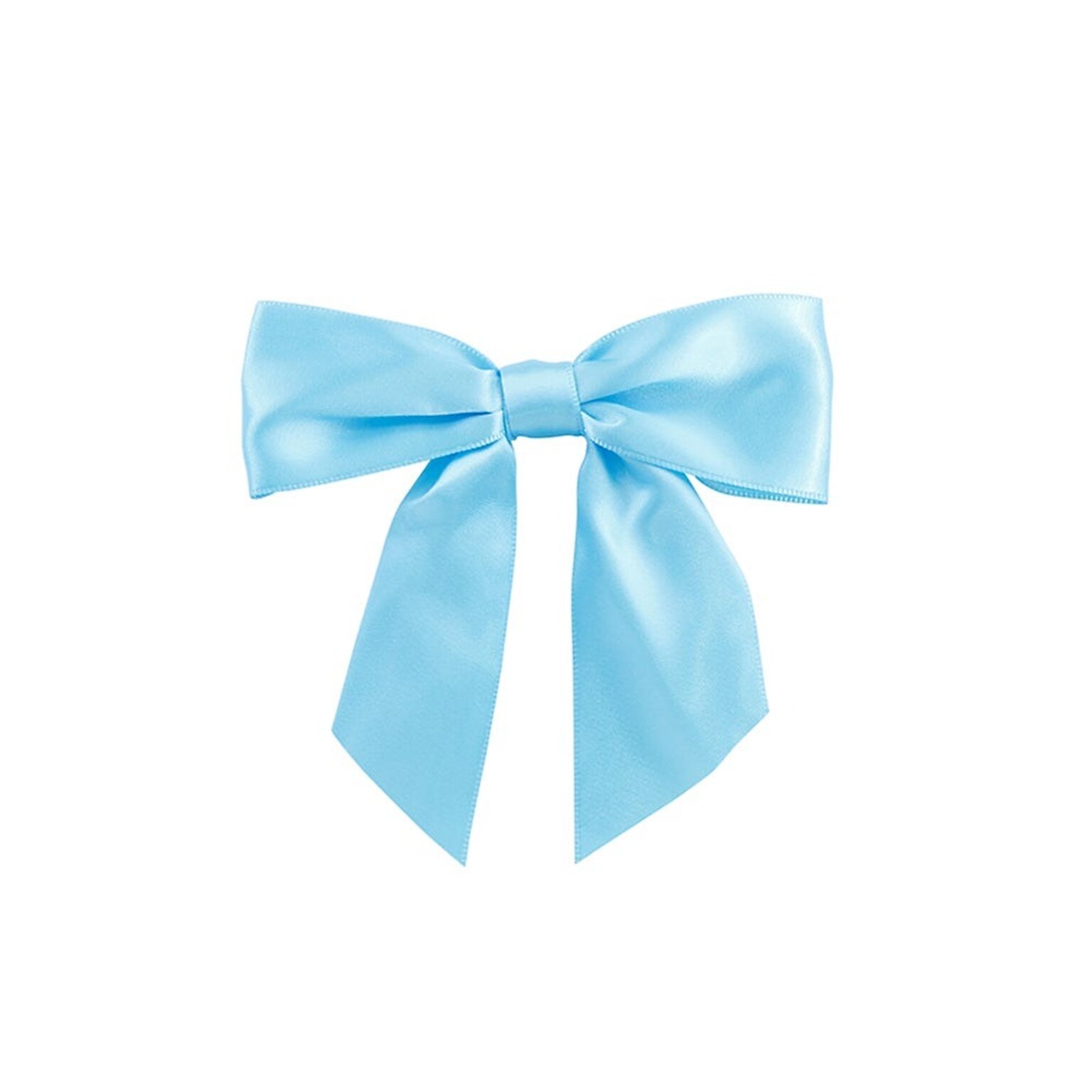 JAM Paper Satin Bows, Turquoise Blue, 50/Pack (52640349221)