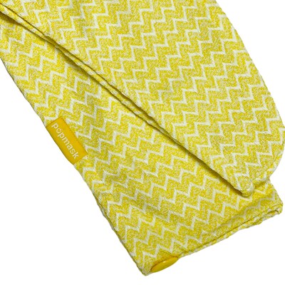Popmask London Fast Drying Microfiber Hair Towel Yellow (1YTUR)