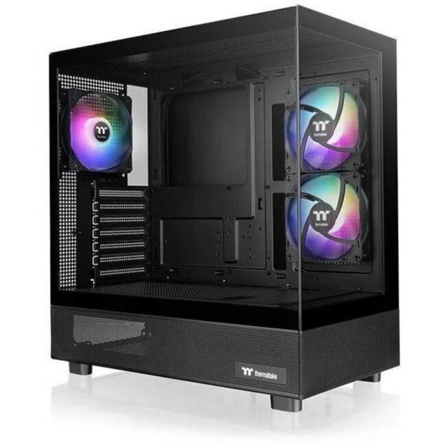 Thermaltake View 270 Plus TG ARGB ATX Mid-Tower Computer Case, Black (CA-1Y7-00M1WN-01)