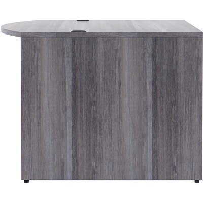 Lorell Essentials Series 72" W Bowfront Desk Shell, Gray (LLR69591)