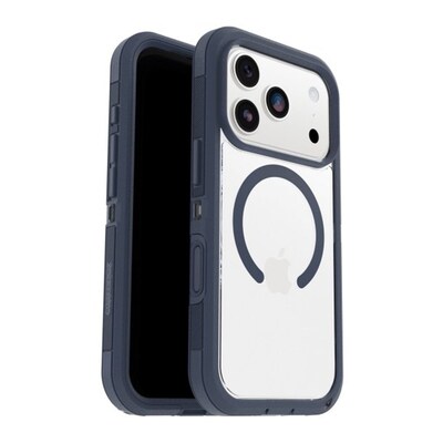 OtterBox Defender Series Pro XT MagSafe Compatible Phone Case for Apple iPhone 17 Pro, Shock Absorbing, Baby Blue Clear