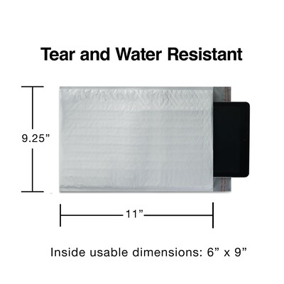 Quill Brand® Brand® 8.5"W x 11"L Peel & Seal Bubble Mailer, #2, 8/Pack (51627-CC)