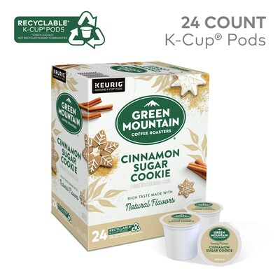 Green Mountain Cinnamon Sugar Cookie Coffee Keurig® K-Cup® Pods, Medium Roast, 24/Box (35814)