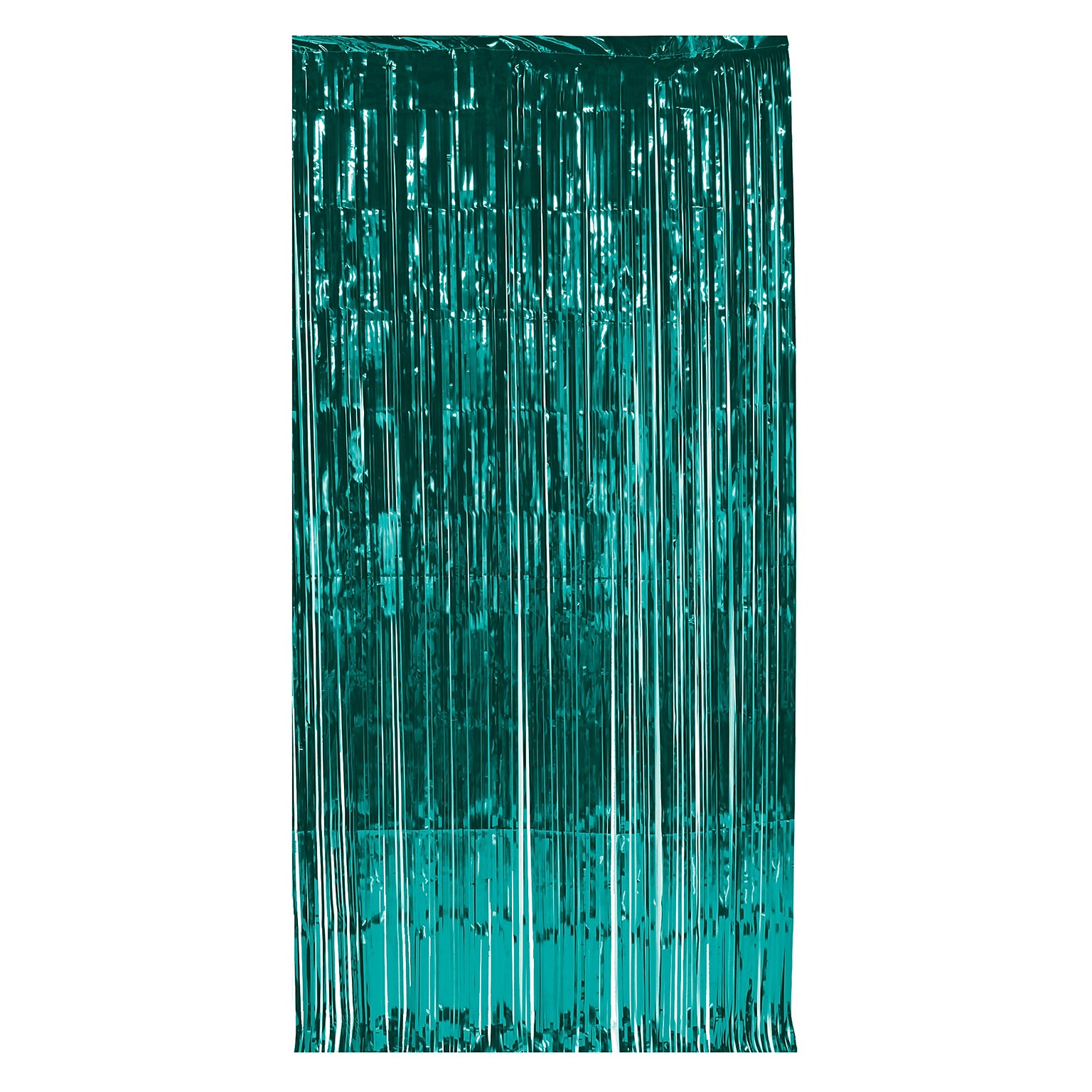 Beistle Metallic Fringe Curtain, Turquoise, 2/Pack (55410-T)