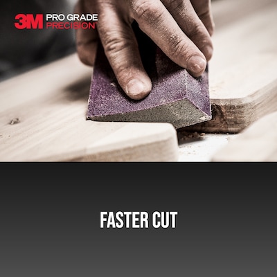 3M Pro Grade Precision Sanding Block Sponge, 2.5" x 4.5" (FSB120-PGP-1T)