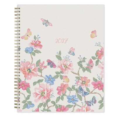 2027 Blue Sky Fly By 8.5 x 11 Calendar Year Weekly & Monthly Planner, Plastic Cover (140195-27)