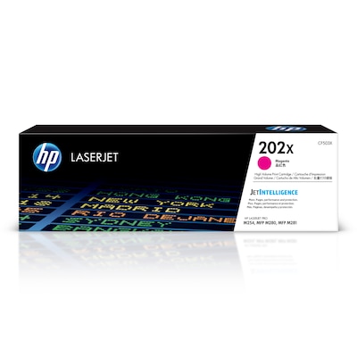 HP 202X Magenta High Yield Toner Cartridge, Print Up to 2500 Pages (CF503X)