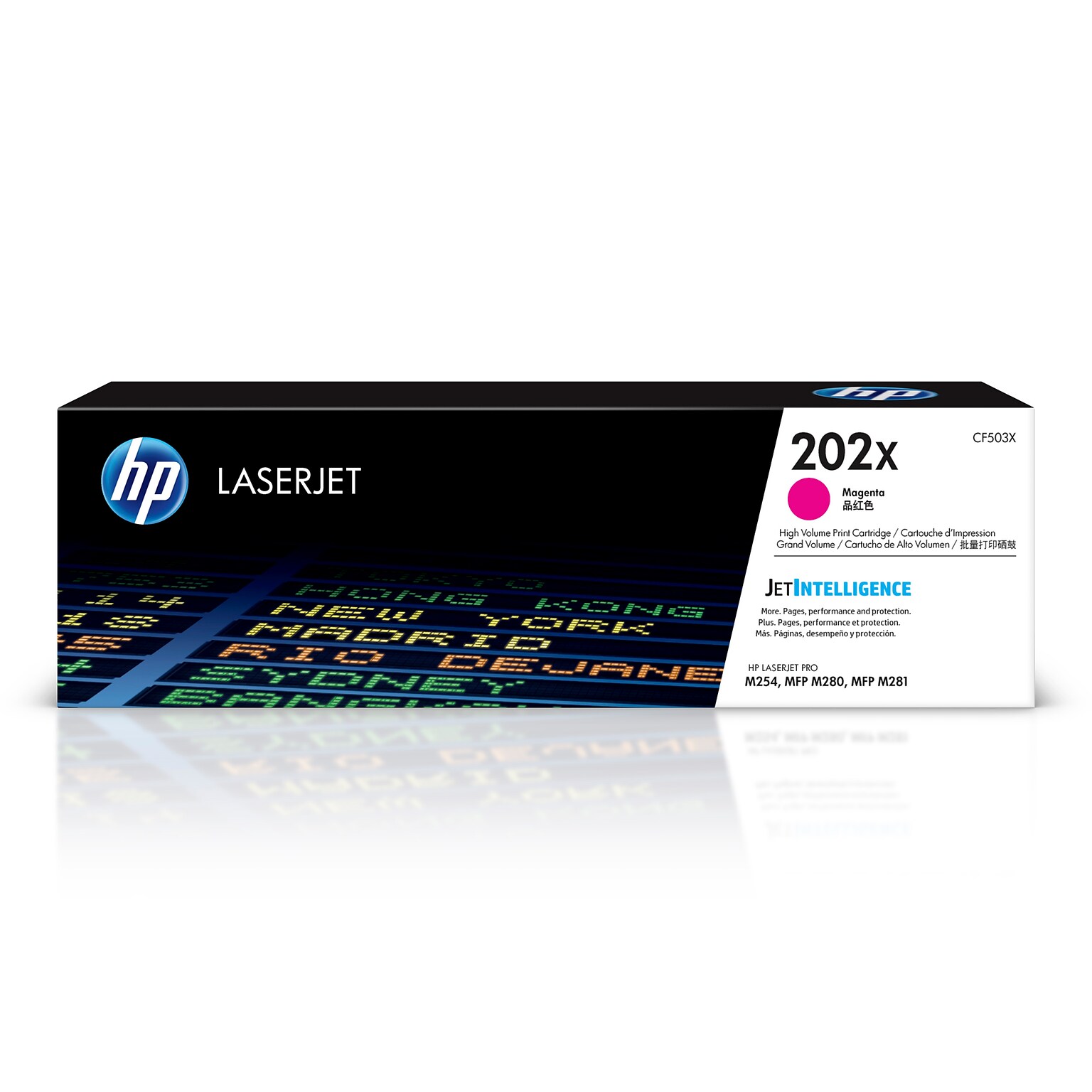HP 202X Magenta High Yield Toner Cartridge, Print Up to 2500 Pages (CF503X)